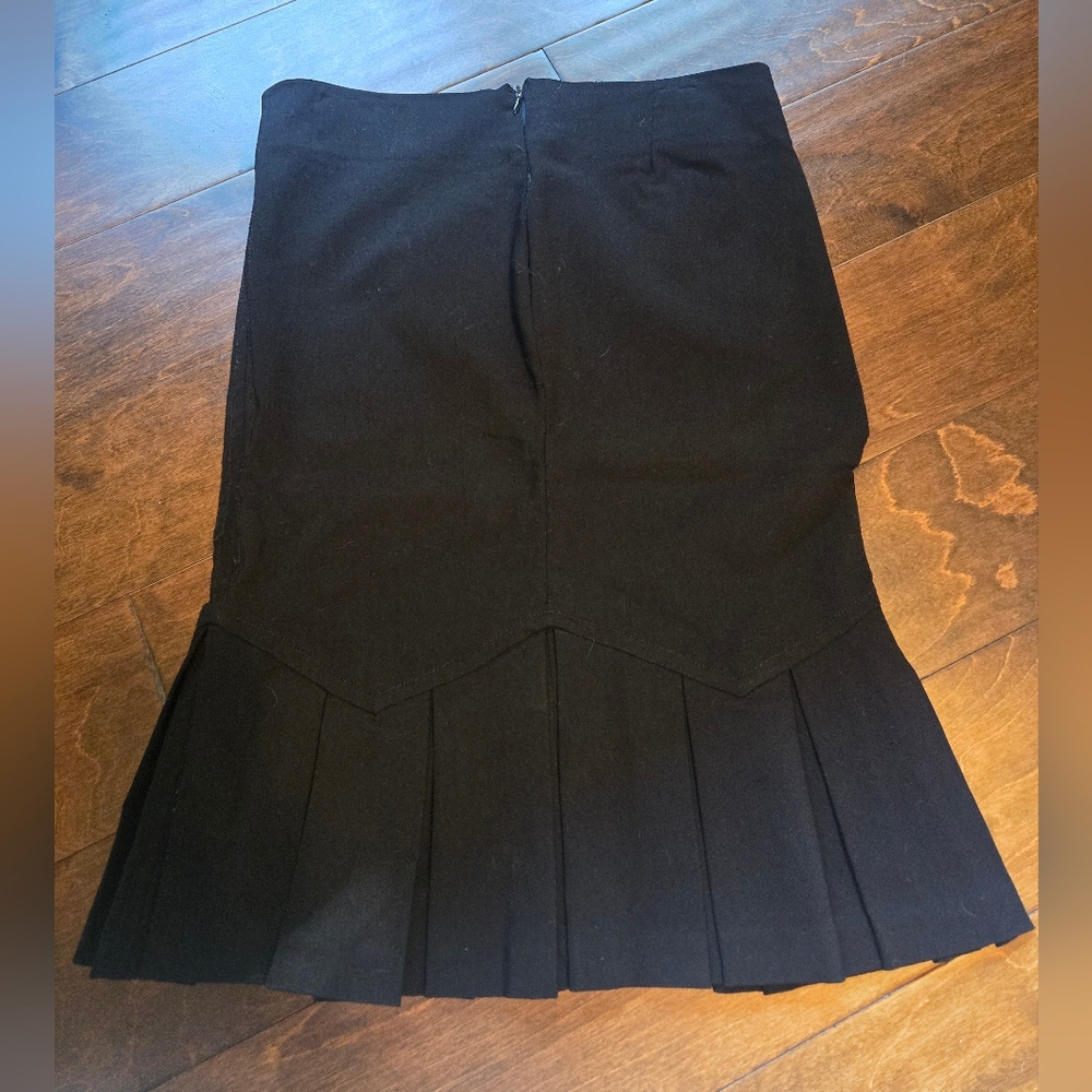 🌟GUC WOMENS XOXO Black Pencil Skirt Size 3/4 - Picture 3 of 4